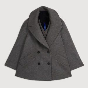 $448 Kit and Ace Take Shape Pea Coat Jacket Medium